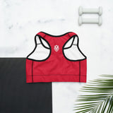 LOCAL - Soutien-gorge de sport pour femmes de Trinité-et-Tobago (rouge)