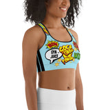 Soca Gives Me Power - Soutien-gorge de sport pour femme (Bleu)