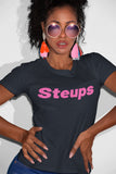 Caribbean Sayings - Steups Unisex T-Shirt (Pink Print) - Trini Jungle Juice Store