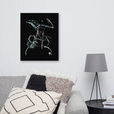 Traditional Mas Characters - Dame Lorraine Canvas Print