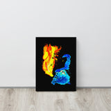 Traditional Mas Characters - Jab Molassie Canvas Print