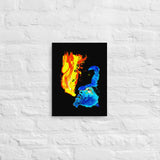 Traditional Mas Characters - Jab Molassie Canvas Print