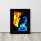 Traditional Mas Characters - Jab Molassie Canvas Print