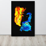 Traditional Mas Characters - Jab Molassie Canvas Print