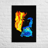 Traditional Mas Characters - Jab Molassie Canvas Print