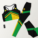 LOCAL - Soutien-gorge de sport Jamaica Abstract pour femmes