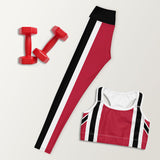 Drapeau de l'île - Leggings de yoga abstraits pour femmes de Trinité-et-Tobago
