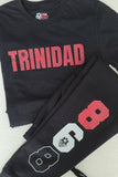 LOCAL - T-shirt unisexe Trinidad (imprimé rouge)