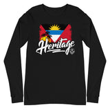 Heritage - Antigua and Barbuda Unisex Long Sleeve Tee - Trini Jungle Juice Store