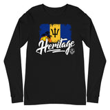 Heritage - Barbados Unisex Long Sleeve Tee - Trini Jungle Juice Store