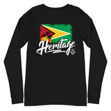 Heritage - Guyana Unisex Long Sleeve Tee - Trini Jungle Juice Store