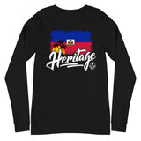 Heritage - Haiti Unisex Long Sleeve Tee - Trini Jungle Juice Store