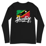 Heritage - St. Kitts & Nevis Unisex Long Sleeve Tee - Trini Jungle Juice Store