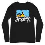 Heritage - St. Lucia Unisex Long Sleeve Tee - Trini Jungle Juice Store