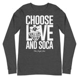 Choose LOVE and SOCA - Unisex Long Sleeve Tee - Trini Jungle Juice Store