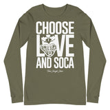 Choose LOVE and SOCA - Unisex Long Sleeve Tee - Trini Jungle Juice Store