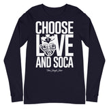 Choose LOVE and SOCA - Unisex Long Sleeve Tee - Trini Jungle Juice Store