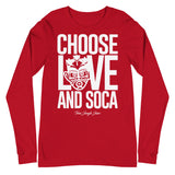 Choose LOVE and SOCA - Unisex Long Sleeve Tee - Trini Jungle Juice Store