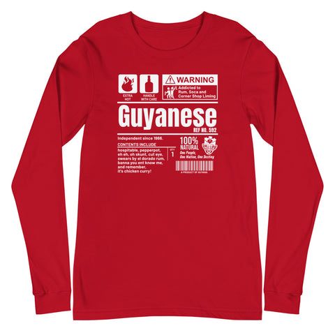 A Product of Guyana - Guyanese Unisex Long Sleeve Tee