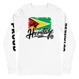 Heritage - Guyana "PROUD GUYANESE" Unisex Long Sleeve Tee - Trini Jungle Juice Store