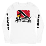 Heritage - Trinidad and Tobago "PROUD TRINI" Unisex Long Sleeve Tee - Trini Jungle Juice Store