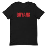 LOCAL - T-shirt unisexe Guyane (imprimé rouge)
