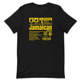 A Product of Jamaica - Jamaican Unisex T-Shirt (Yellow Print) - Trini Jungle Juice Store