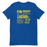 Un produit de Sainte-Lucie - T-shirt unisexe Lucian (imprimé jaune)