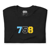 LOCAL - Indicatif régional 758 Sainte-Lucie T-shirt unisexe