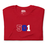 LOCAL - Indicatif régional 501 Belize T-shirt unisexe