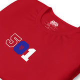 LOCAL - Indicatif régional 501 Belize T-shirt unisexe