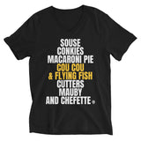A Taste of the Caribbean - Bajan Food Unisex V-Neck T-Shirt