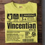 Un produit de Saint-Vincent-et-les Grenadines - T-shirt unisexe vincentien