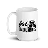 Caribbean Rich - Tasse du quartier général de Girl Boss (Blanc)
