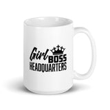 Caribbean Rich - Tasse du quartier général de Girl Boss (Blanc)