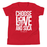 Choose LOVE and SOCA - Youth T-Shirt - Trini Jungle Juice Store