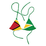 Island Flag - Guyana String Bikini Top