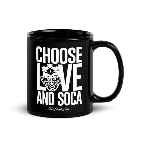 Choisissez LOVE et SOCA Mug (Noir)