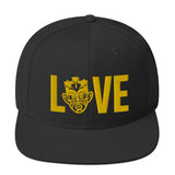 Choose LOVE and SOCA - LOVE Snapback Hat (Gold Logo) - Trini Jungle Juice Store