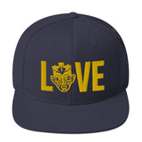 Choose LOVE and SOCA - LOVE Snapback Hat (Gold Logo) - Trini Jungle Juice Store
