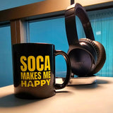 Soca Makes Me Happy Mug (Black)