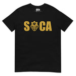 Choose LOVE and SOCA - SOCA Unisex T-Shirt (Gold Print) - Trini Jungle Juice Store