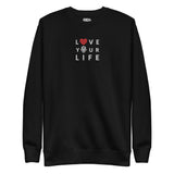 Caribbean Rich - Love Your Life Embroidered Unisex Premium Sweatshirt