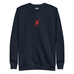LOCAL - Trinidad and Tobago w/ Coordinates Embroidered Unisex Premium Sweatshirt