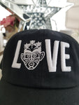 Choose LOVE and SOCA - LOVE Distressed Dad Hat (3D Puff) - Trini Jungle Juice Store