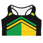 LOCAL - Soutien-gorge de sport Jamaica Abstract pour femmes