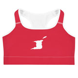 LOCAL - Trinidad and Tobago Women's Sports Bra (Red)