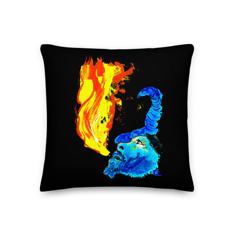 Traditional Mas Characters - Jab Molassie Throw Pillow