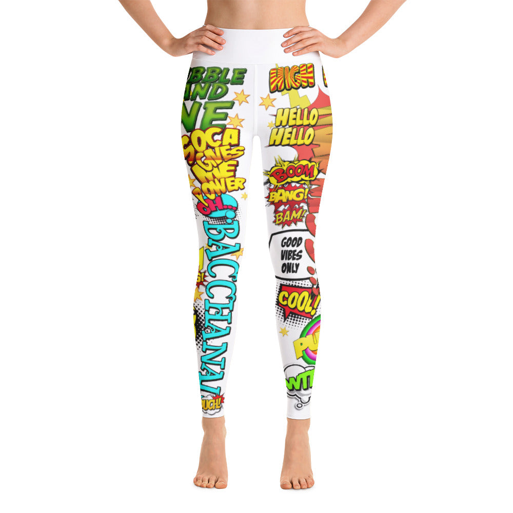 Soca Gives Me Power Legging de yoga pour femme (Blanc) Trini