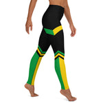 LOCAL - Leggings de yoga abstraits pour femmes de la Jamaïque